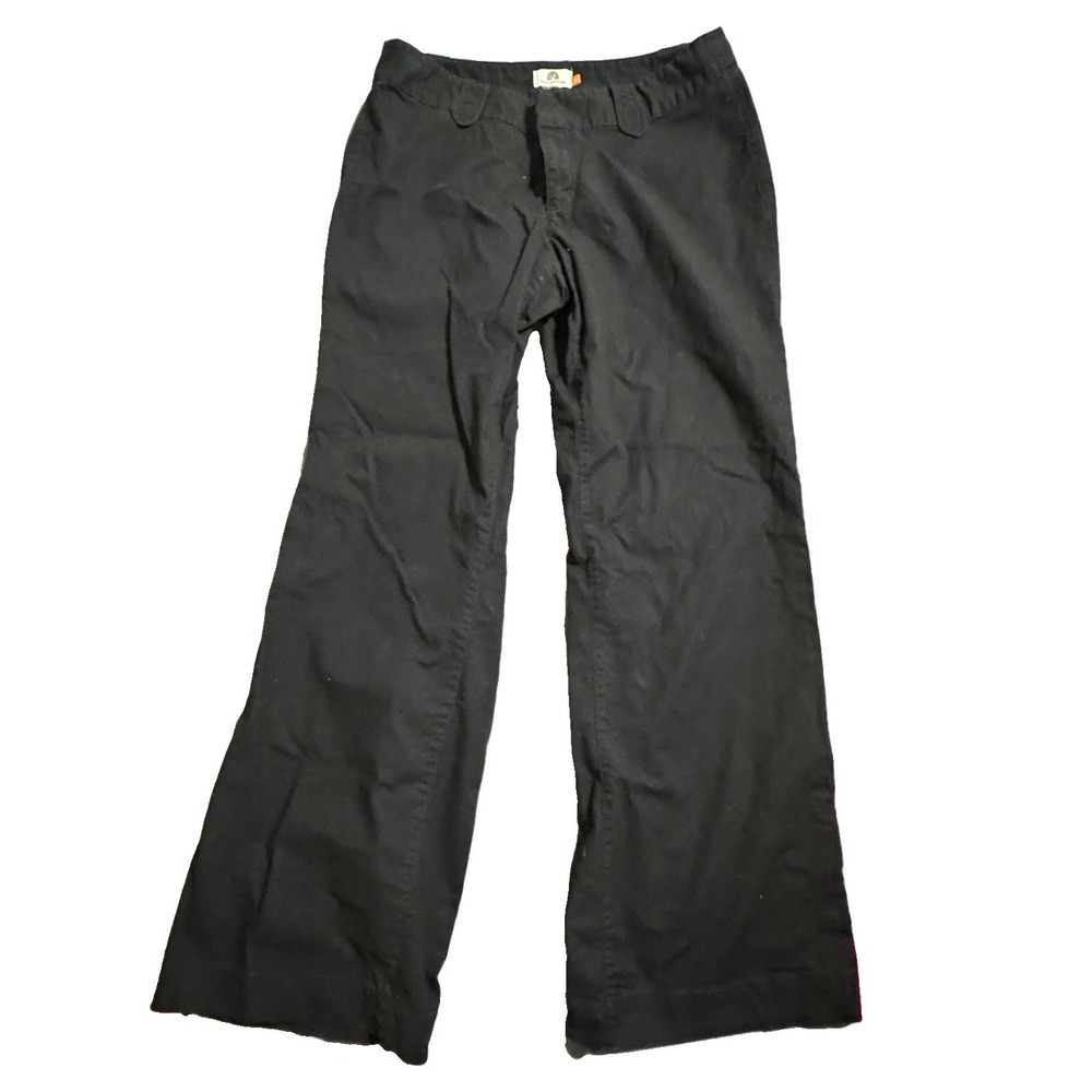Weatherproof Garment Company Women's Size 14 Black Stretch Cotton Pants Wide Leg